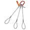 Hsi Three Leg Wire Rope Sling, 2 in dia, 8 ft Length, Flemish Loop, 95 ton Capacity 300FL2X-08 - alternate 1